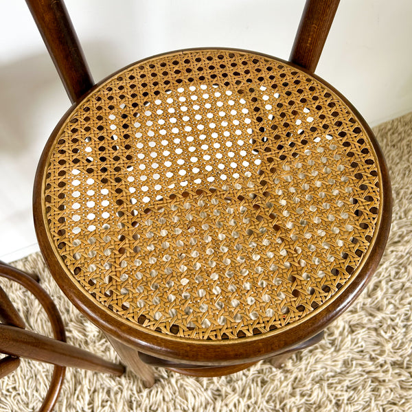 RATTAN BENTWOOD BAR STOOLS