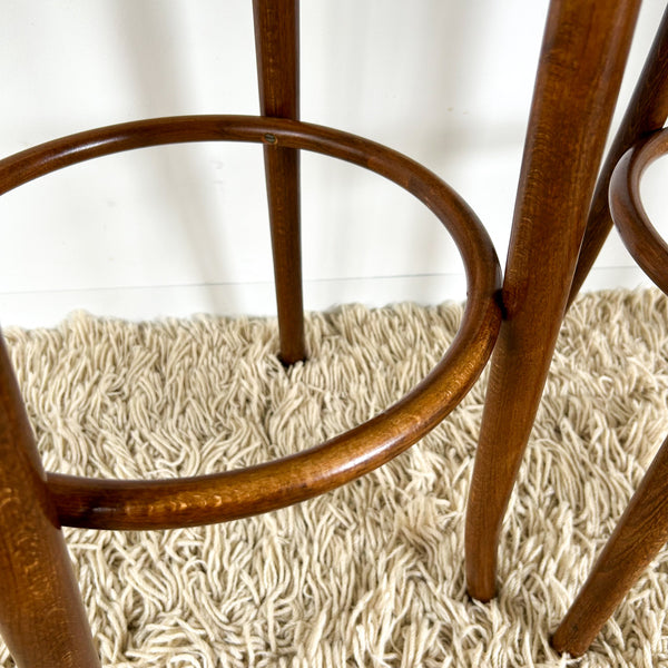 RATTAN BENTWOOD BAR STOOLS