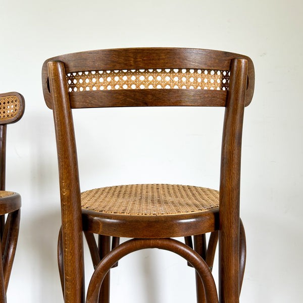 RATTAN BENTWOOD BAR STOOLS