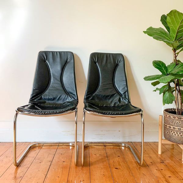 CHROME CANTILEVER CHAIRS - HEY JUDE WORKSHOP • Vintage furniture & wares.