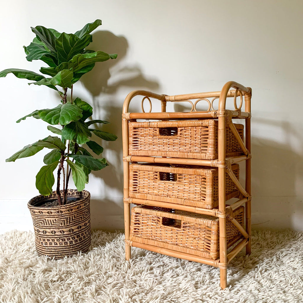 RATTAN BASKET DRAWERS