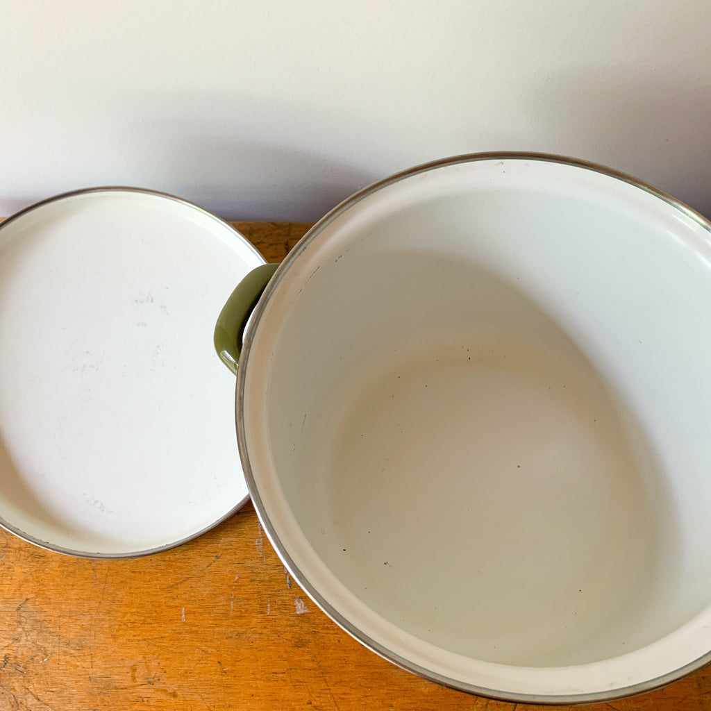 ITALIAN ENAMEL SAUCEPANS