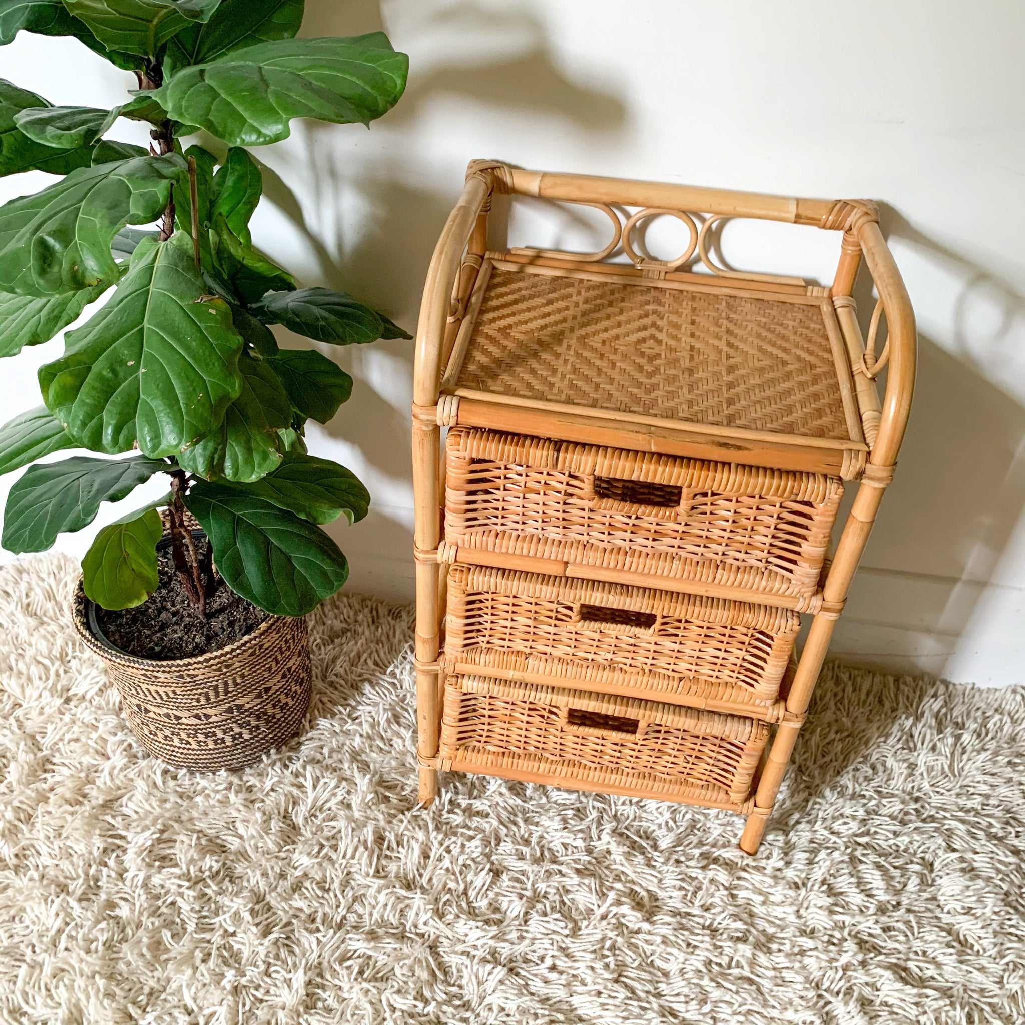 RATTAN BASKET DRAWERS