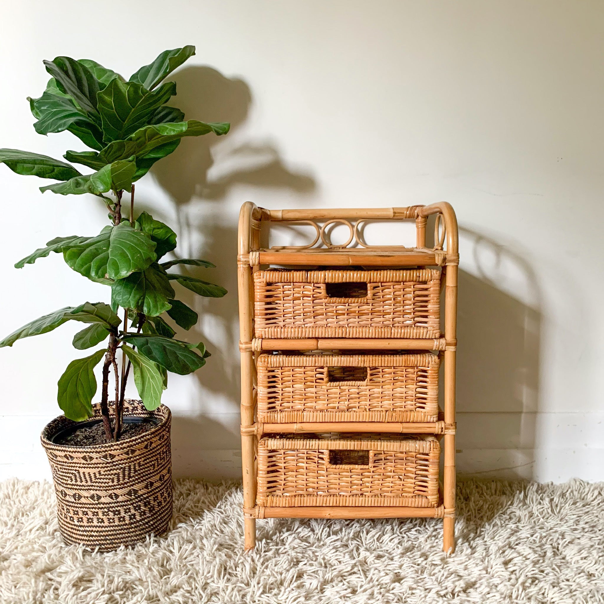RATTAN BASKET DRAWERS