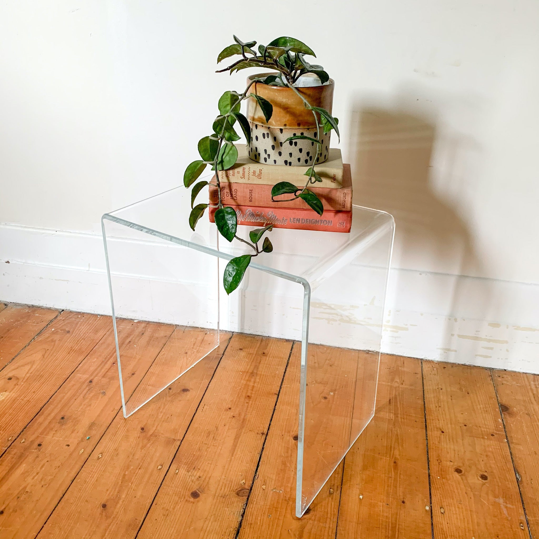 PERSPEX SIDE TABLE