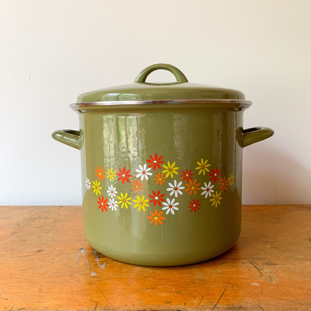 ITALIAN ENAMEL SAUCEPANS