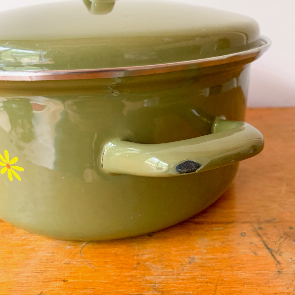 ITALIAN ENAMEL SAUCEPANS