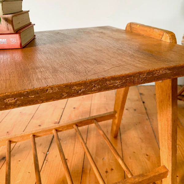 WOODEN SIDE TABLE - HEY JUDE WORKSHOP • Vintage furniture & wares.
