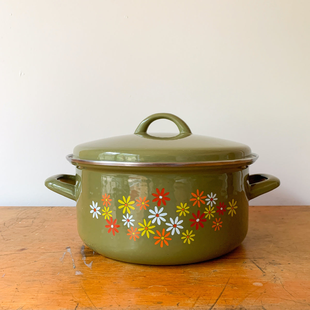 ITALIAN ENAMEL SAUCEPANS