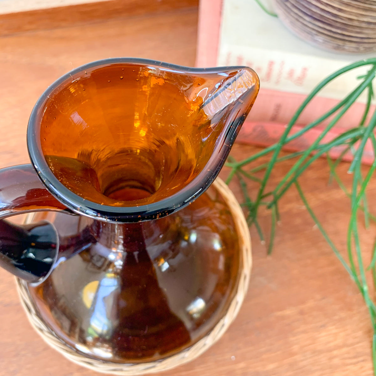 AMBER GLASS VESSEL - HEY JUDE WORKSHOP • Vintage furniture & wares.
