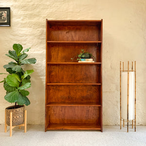 TALL WOODEN BOOKCASE