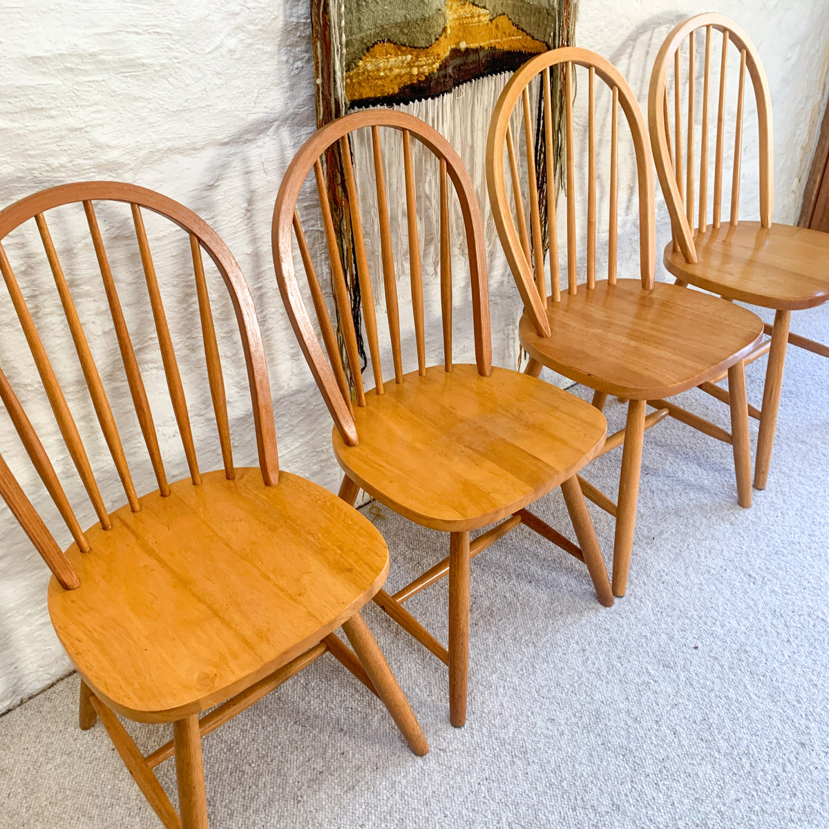 SPINDLE BACK DINING CHAIRS - HEY JUDE WORKSHOP • Vintage furniture & objects Melbourne