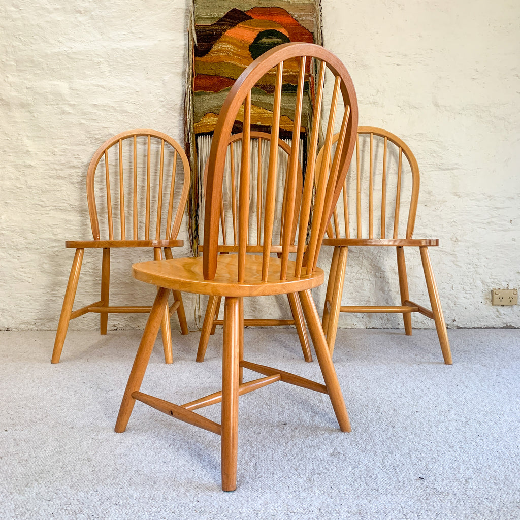 SPINDLE BACK DINING CHAIRS - HEY JUDE WORKSHOP • Vintage furniture & objects Melbourne