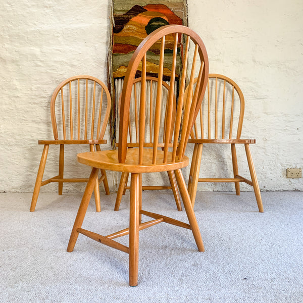 SPINDLE BACK DINING CHAIRS