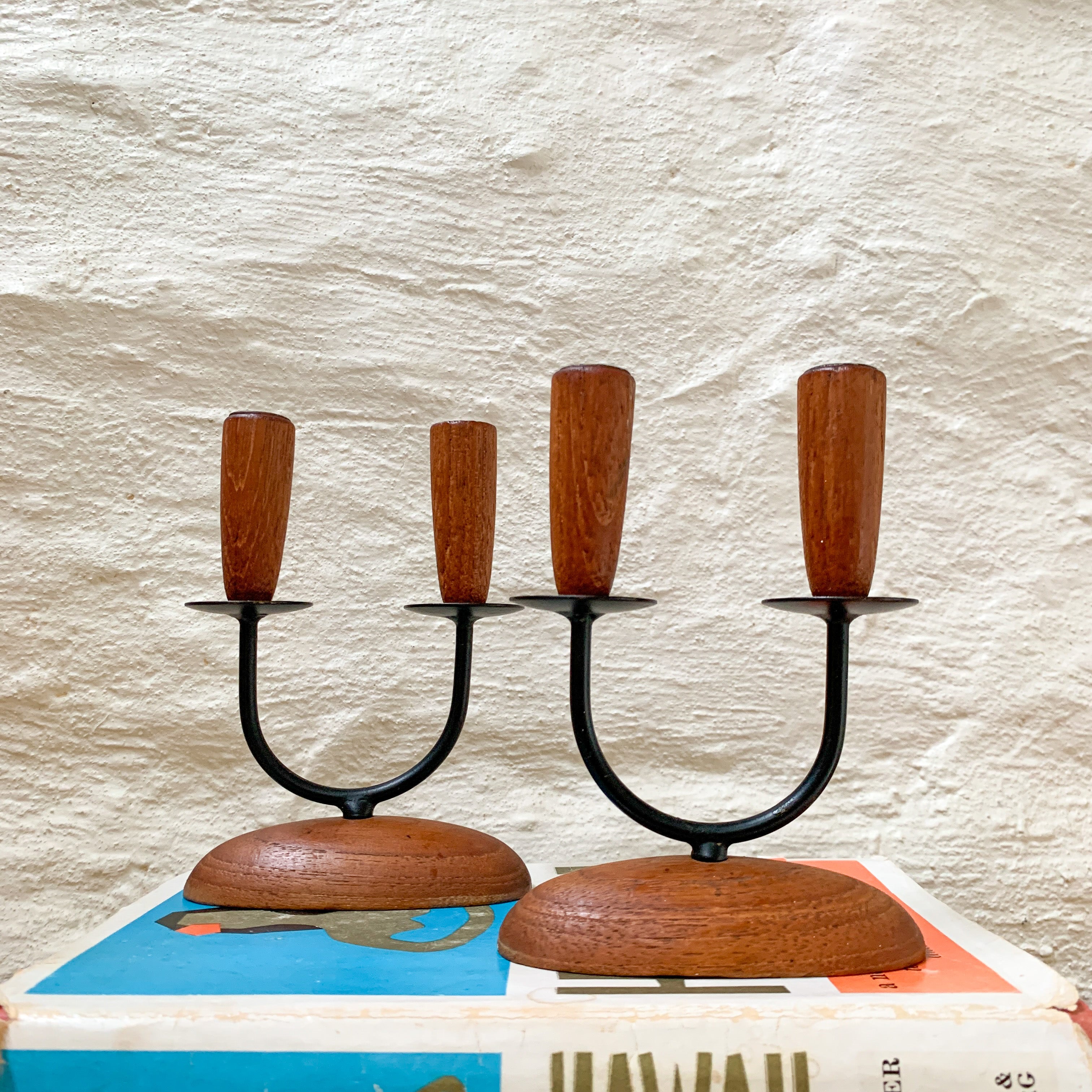 Teak selling Candle Holders