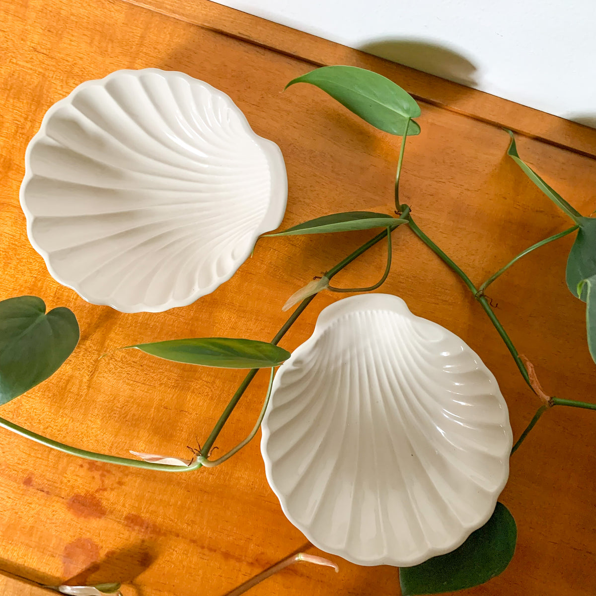 JAPANESE CERAMIC SHELL DISHES