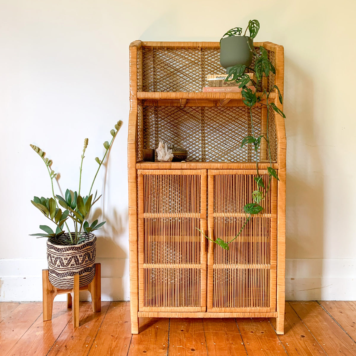 CANE CABINET SIDEBOARD