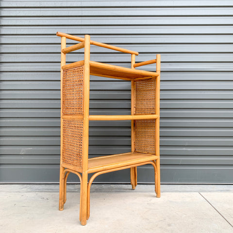 CANE WEBBING SHELVES