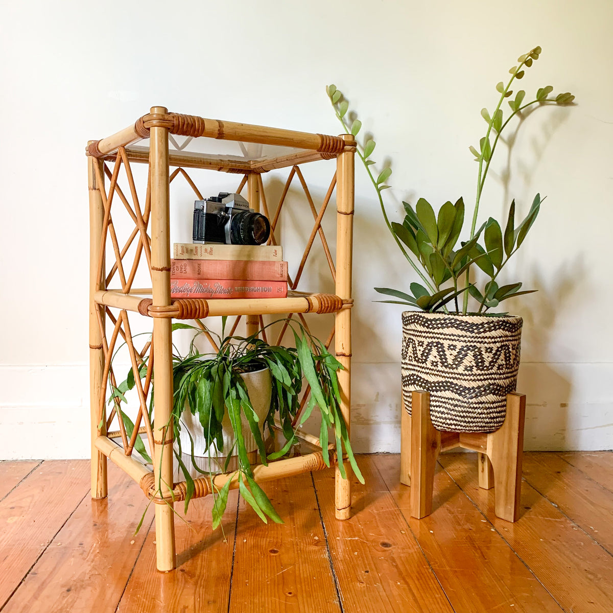 RATTAN SHELVES