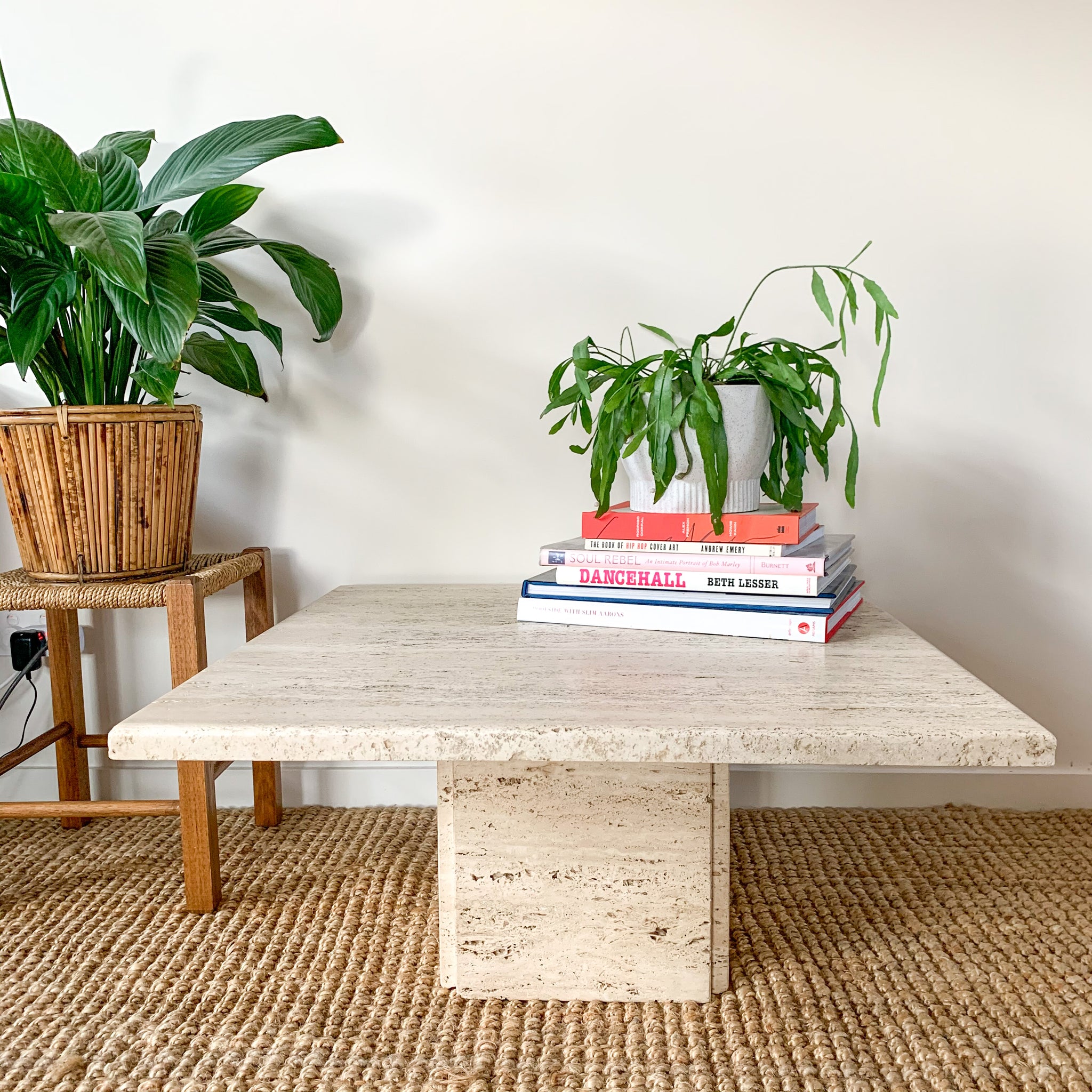 TRAVERTINE COFFEE TABLE