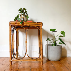 TIGER CANE SIDE TABLE