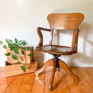 ANTIQUE BANKERS CHAIR - HEY JUDE WORKSHOP • Vintage furniture & wares.