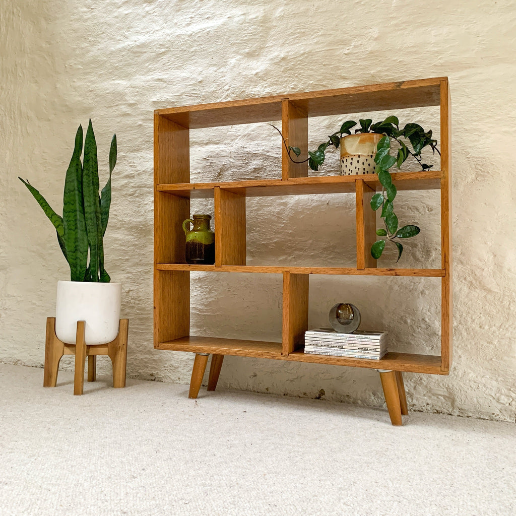 OPEN WOODEN BOOKCASE