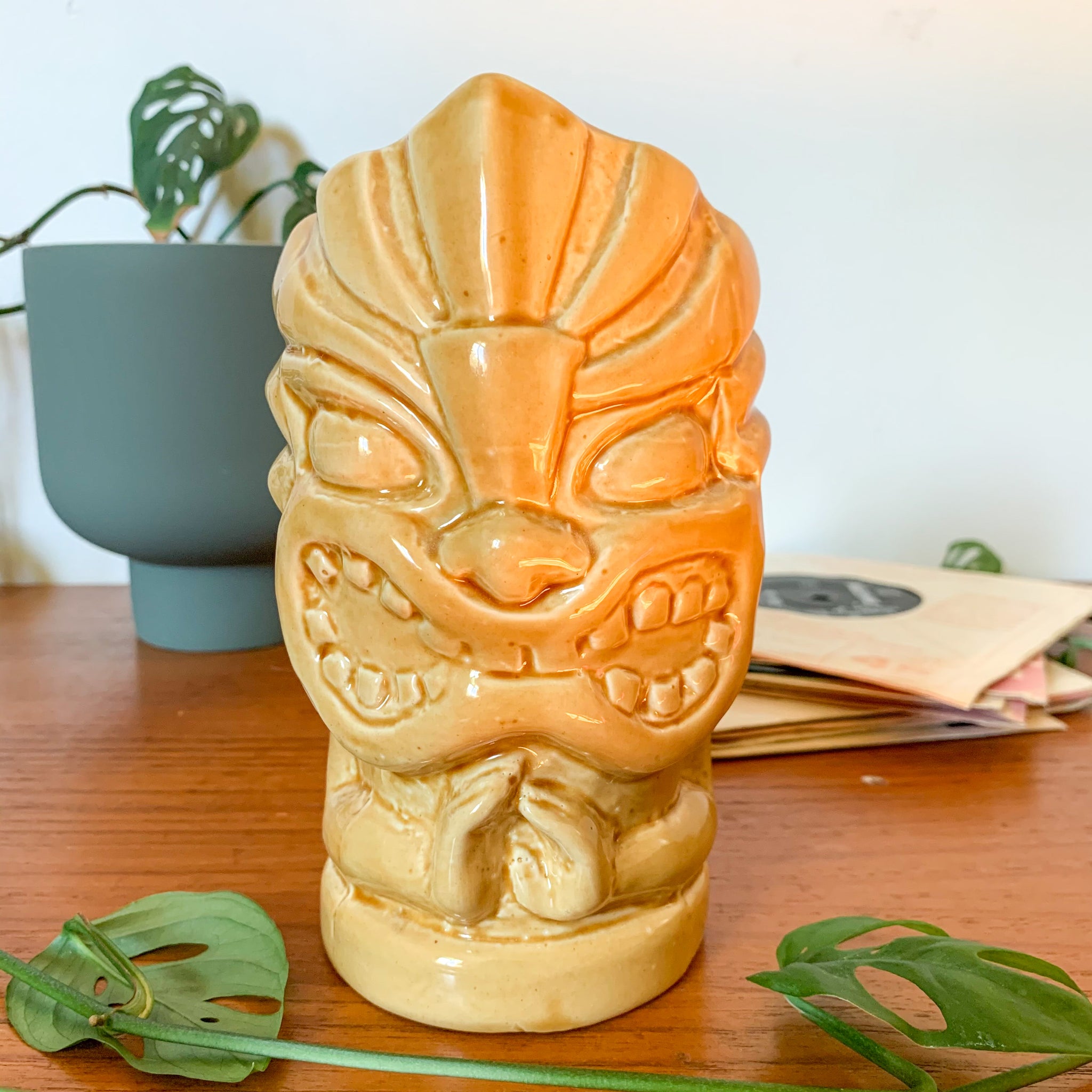 CERAMIC TIKI VASE - HEY JUDE WORKSHOP • Vintage furniture & wares.