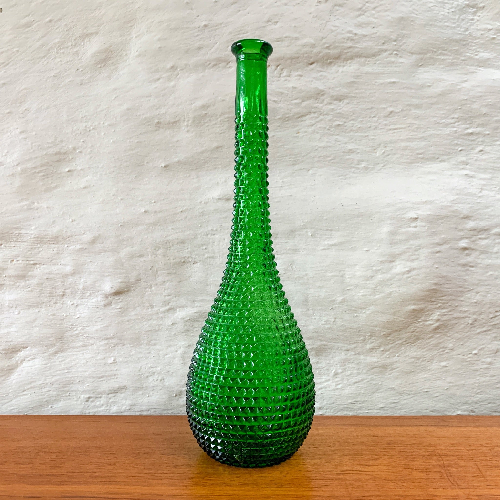 MCM Genie Bottle on sale green diamond cut glass