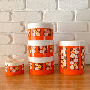 ORANGE DAISY CANISTERS