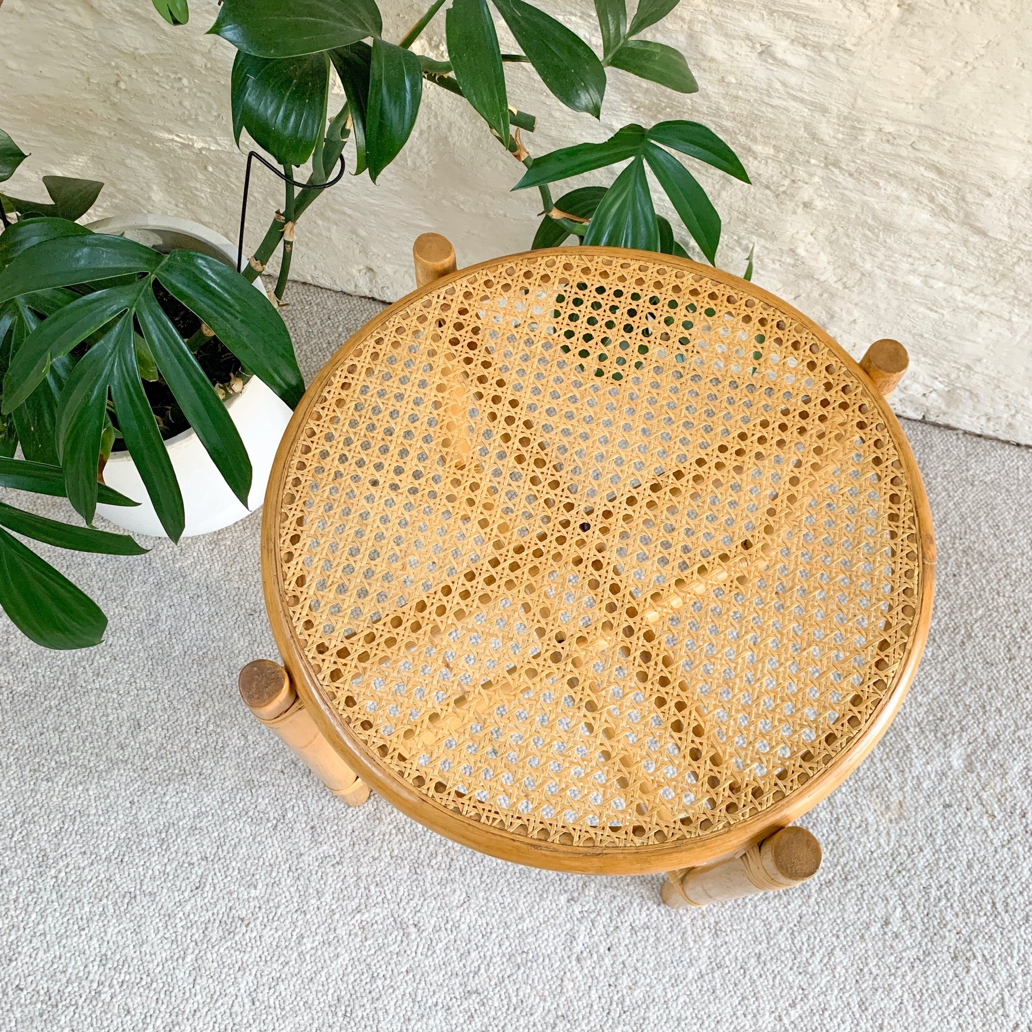 RATTAN SIDE TABLE