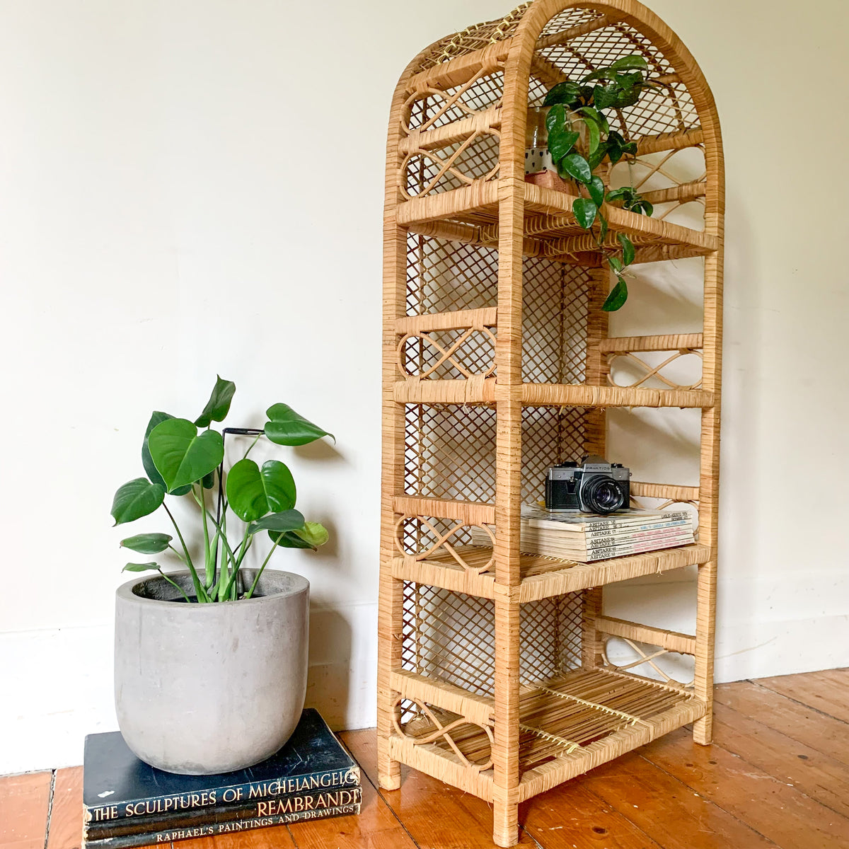 Cane Book Rack CANE BOOKCASE