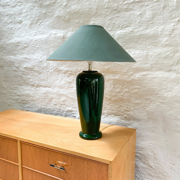 GREEN CERAMIC LAMP