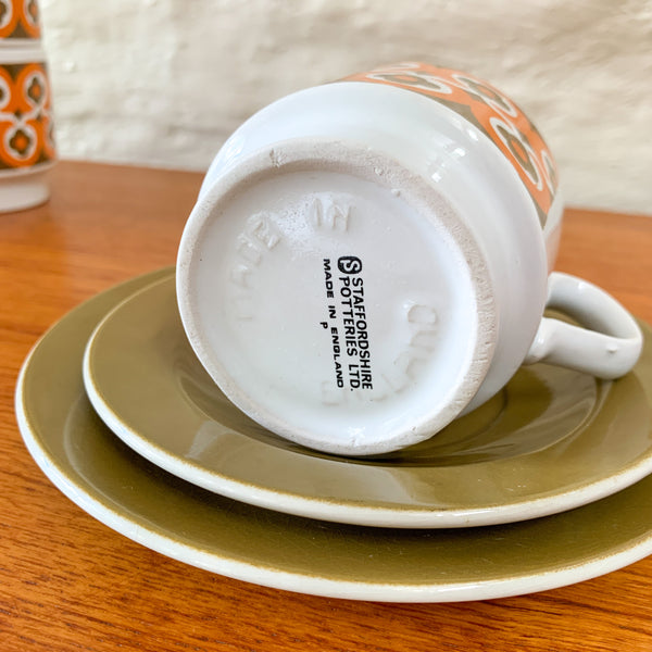 STAFFORDSHIRE STACKAWAY TEA/COFFEE SET