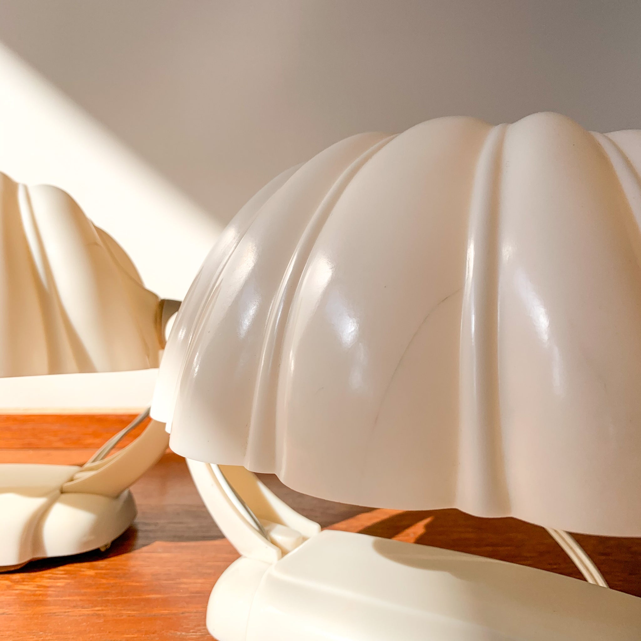 CLAM SHELL BEDSIDE LIGHTS