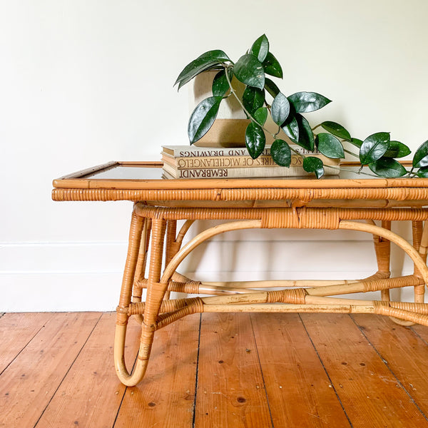 RATTAN COFFEE TABLE