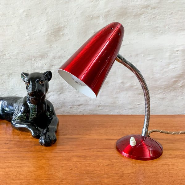RUBY RED ANODISED TABLE LAMP