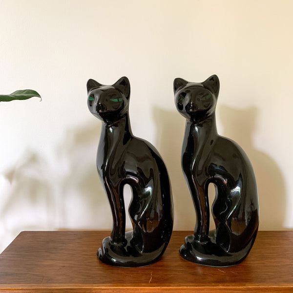 BLACK CERAMIC CATS