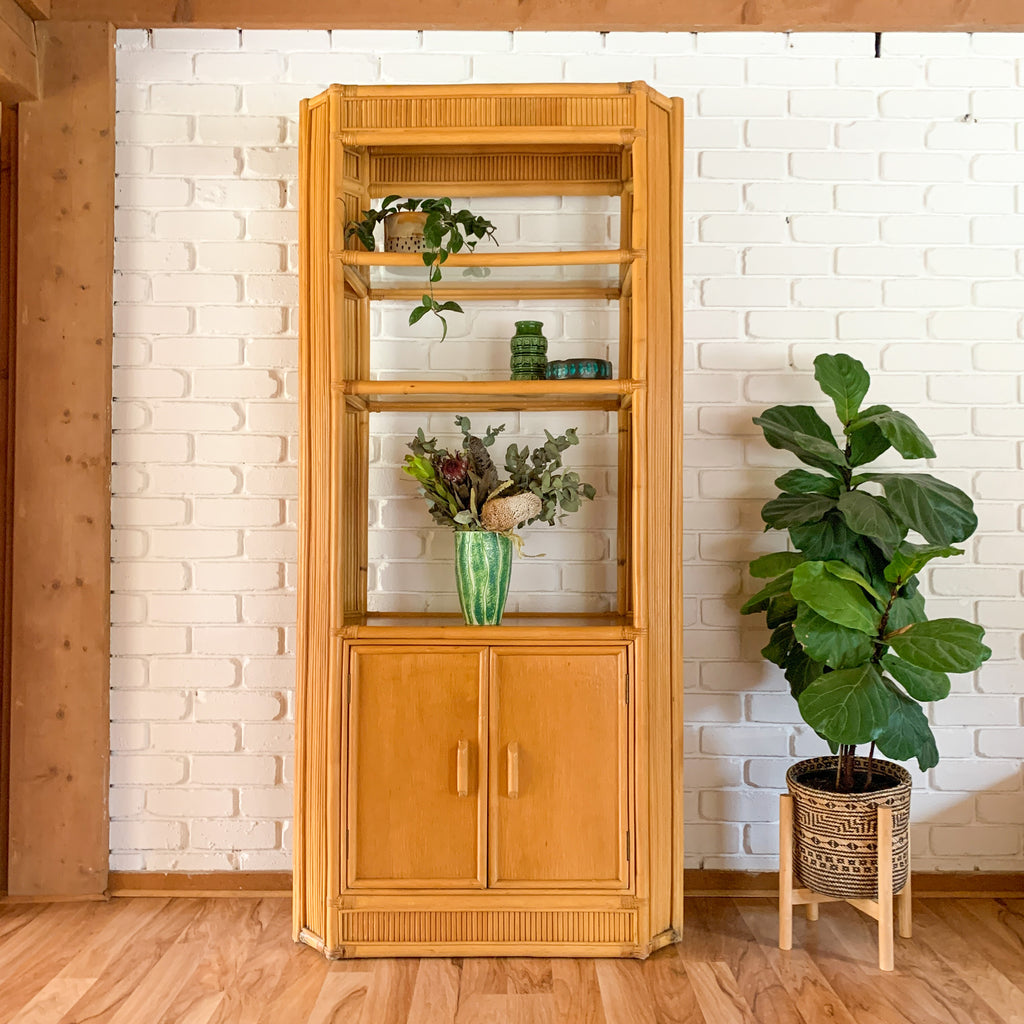 RATTAN DISPLAY SHELVES - HEY JUDE WORKSHOP • Vintage furniture & objects Melbourne
