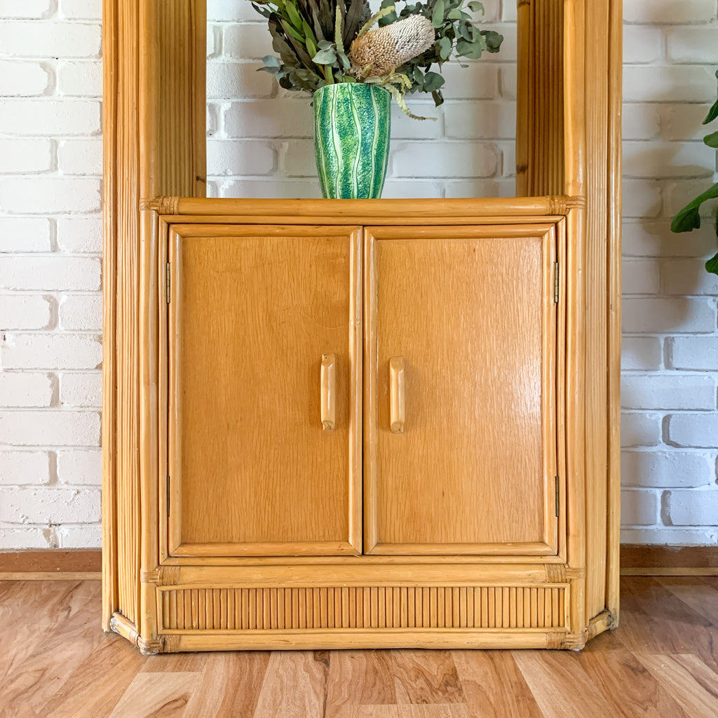 RATTAN DISPLAY SHELVES - HEY JUDE WORKSHOP • Vintage furniture & objects Melbourne