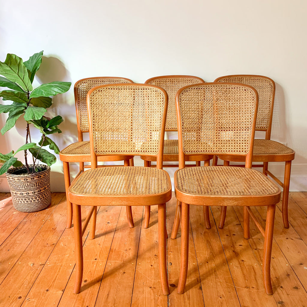 RATTAN BENTWOOD DINING CHAIRS - HEY JUDE WORKSHOP • Vintage furniture & wares.