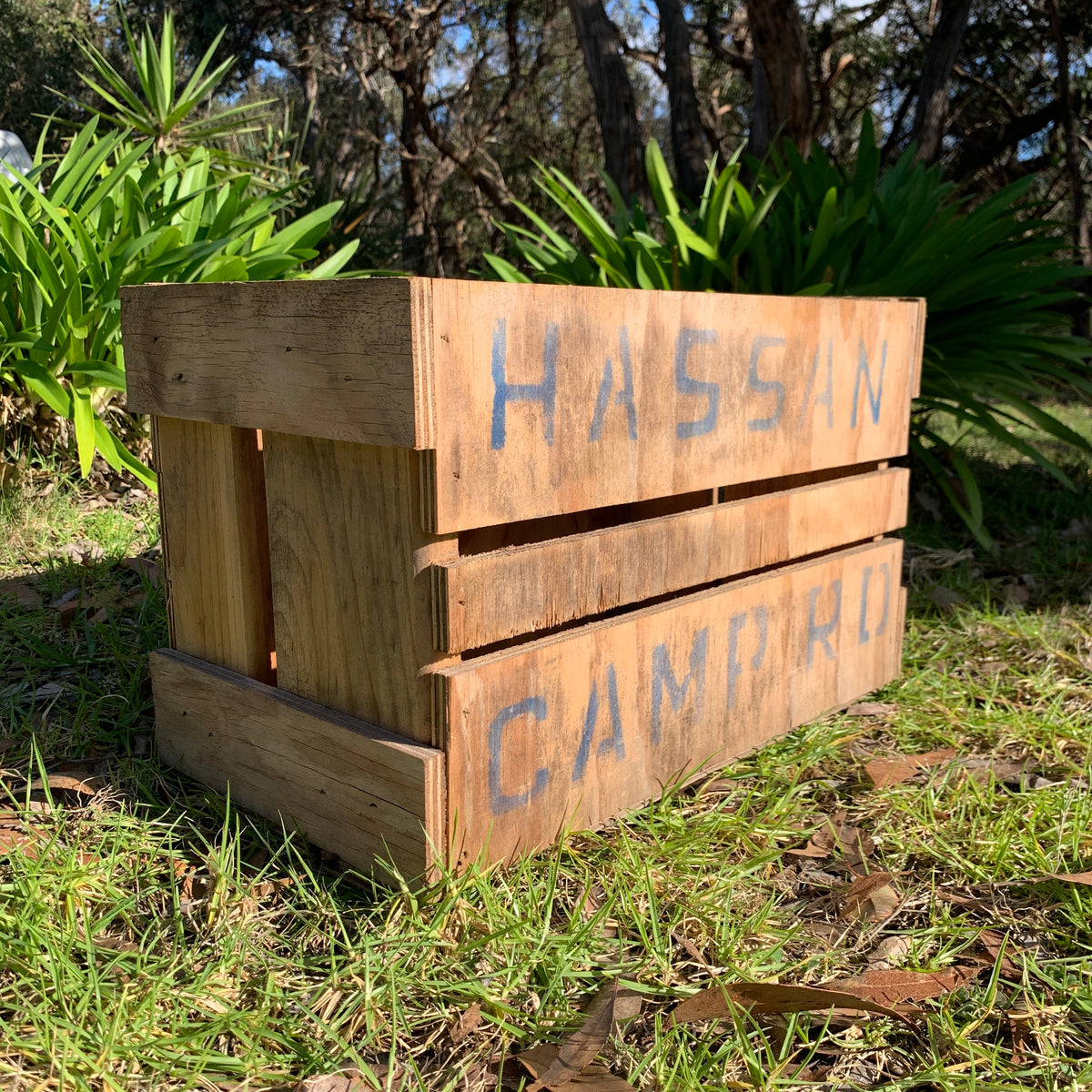 WOODEN CRATE CAMP RD BLUE