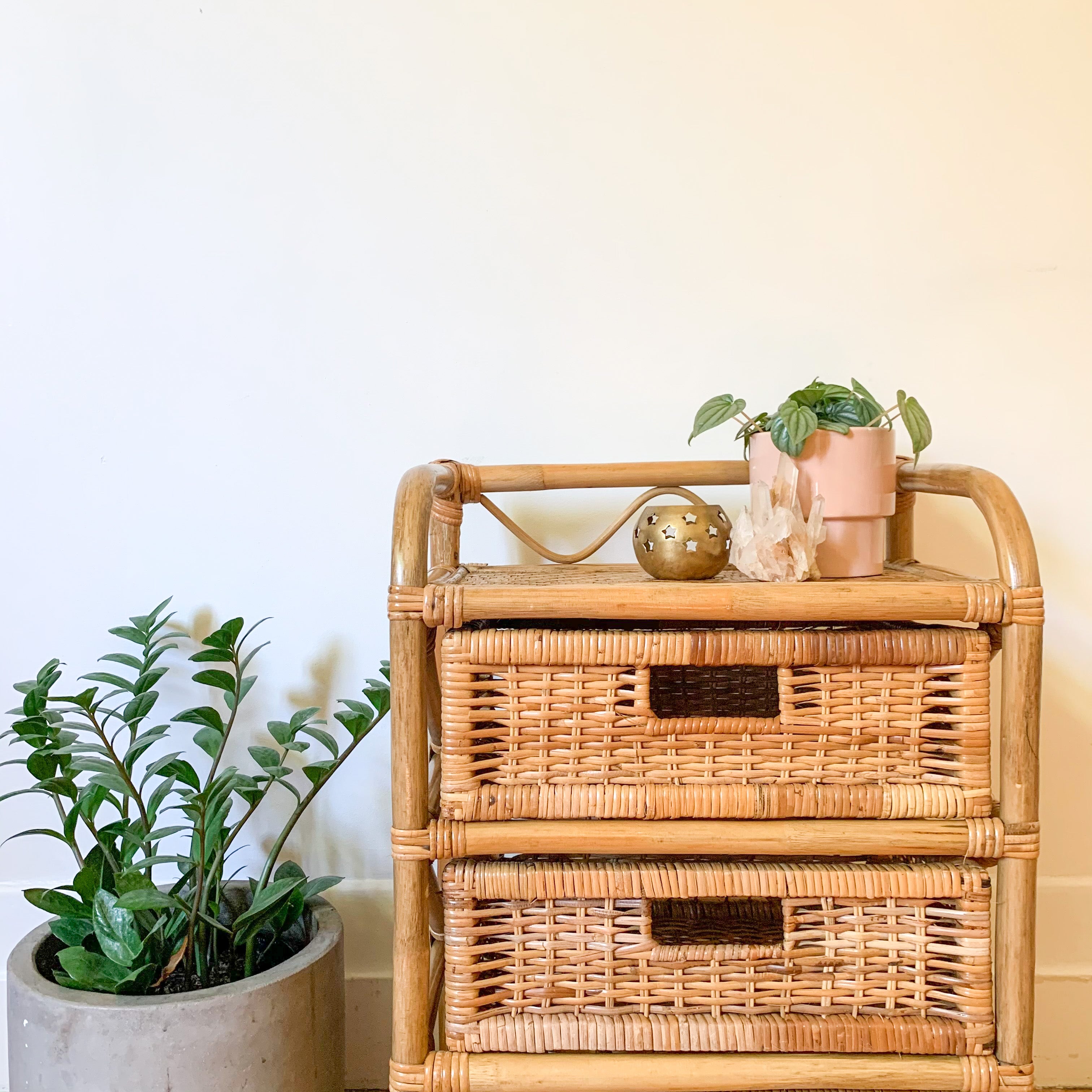 CANE BASKET DRAWERS - HEY JUDE WORKSHOP • Vintage furniture & wares.