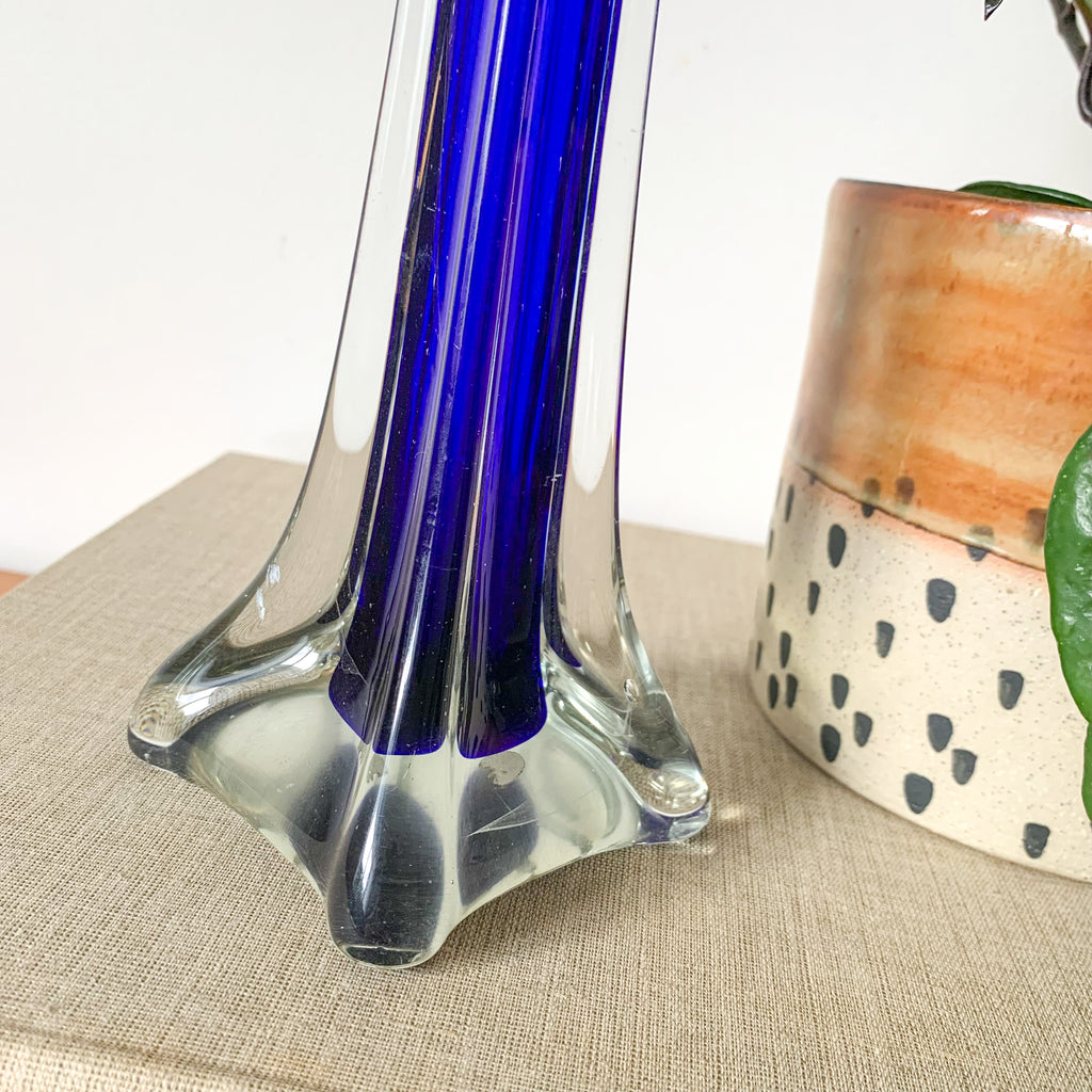 BLUE BUD VASE