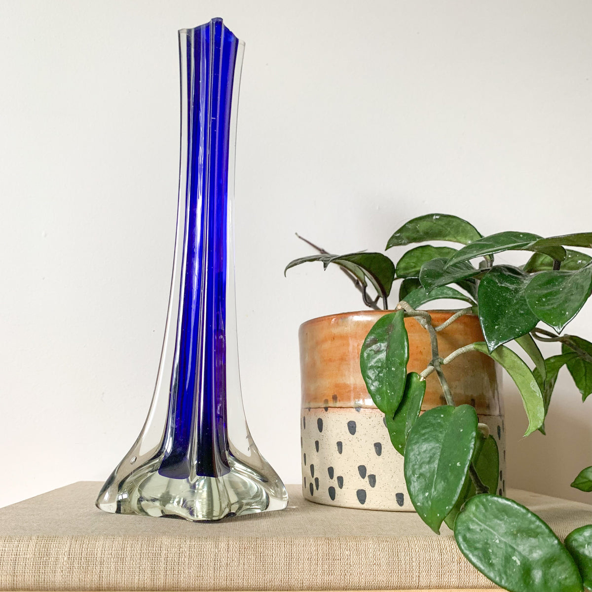 BLUE BUD VASE