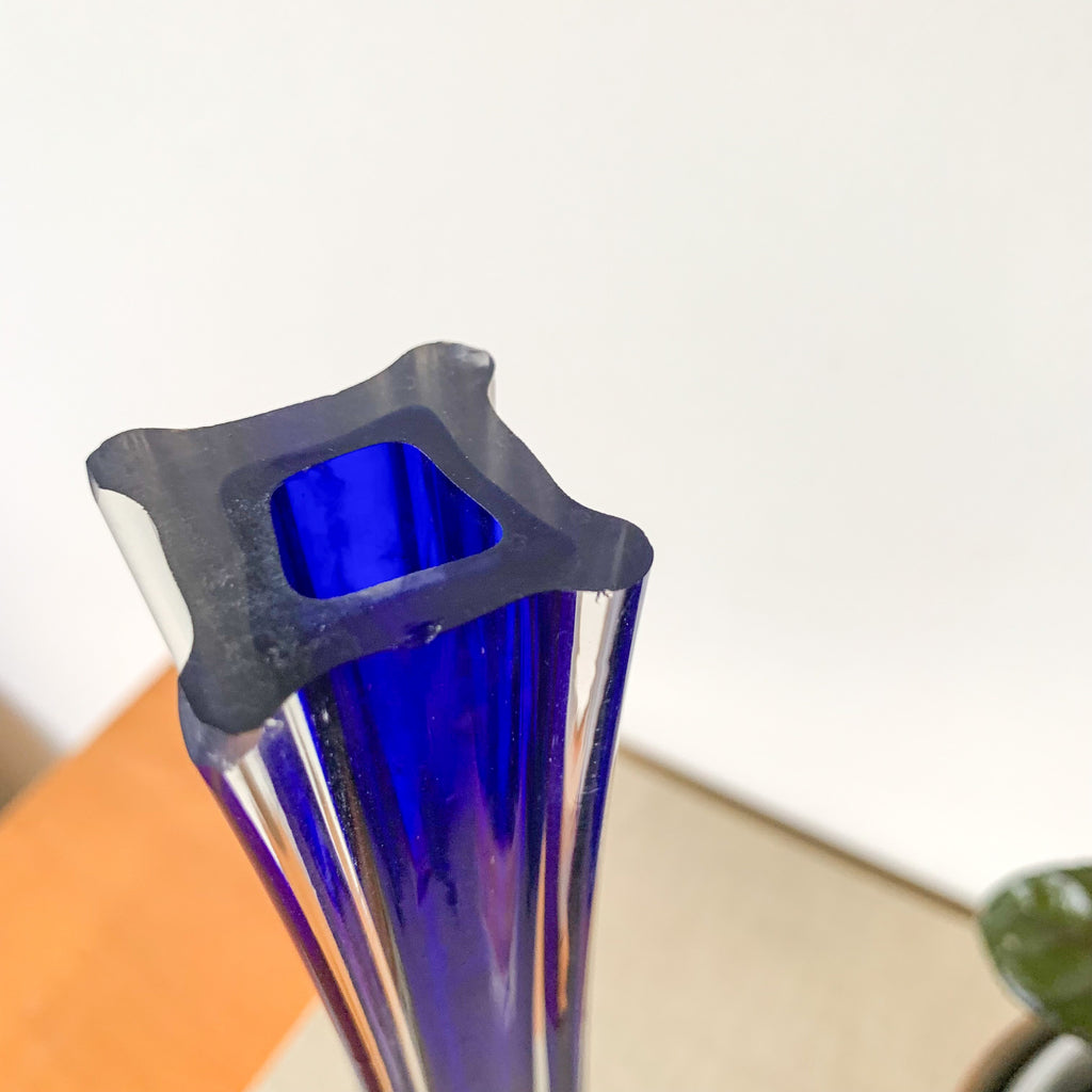 BLUE BUD VASE