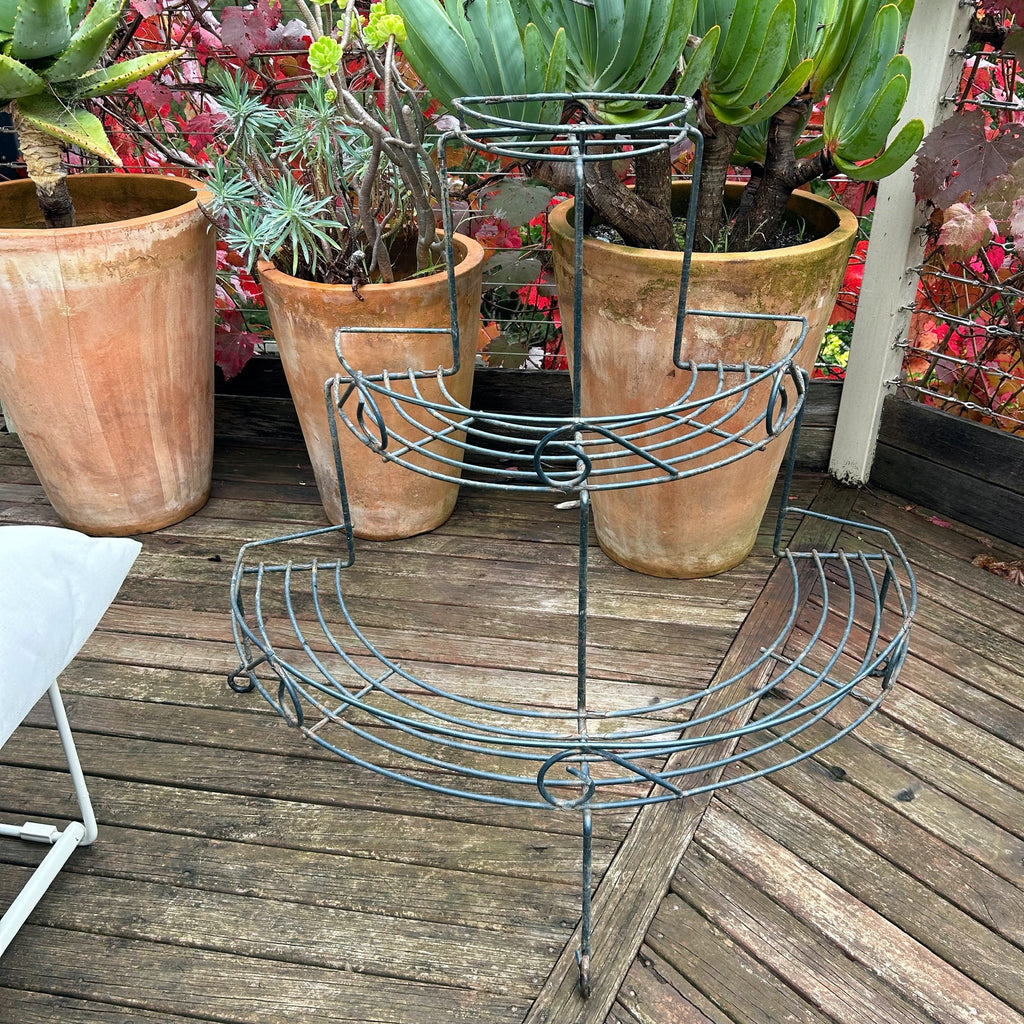 HALF ROUND METAL POT STAND - HEY JUDE WORKSHOP • Vintage furniture & objects Melbourne