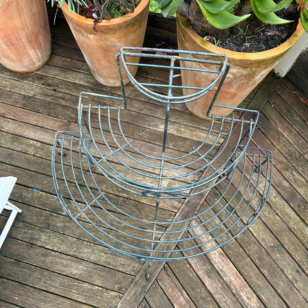 HALF ROUND METAL POT STAND - HEY JUDE WORKSHOP • Vintage furniture & objects Melbourne