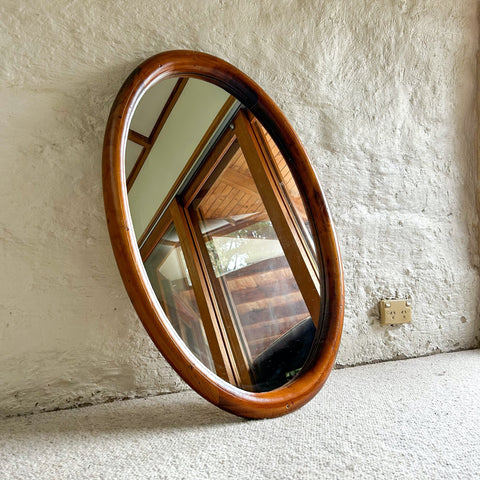 OVAL WOODEN WALL MIRRORS