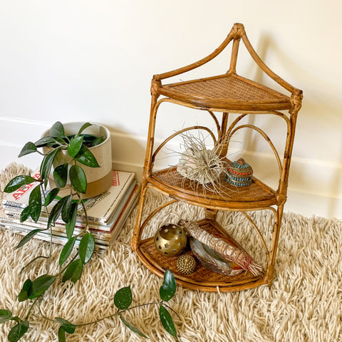 RATTAN VANITY SHELF